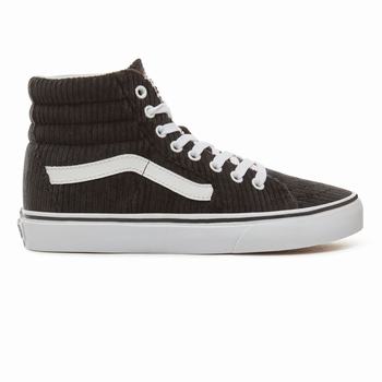 Damske Kotnikove Tenisky Vans Design Assembly Corduroy Sk8-Hi Čierne/Biele VA92GCNBF